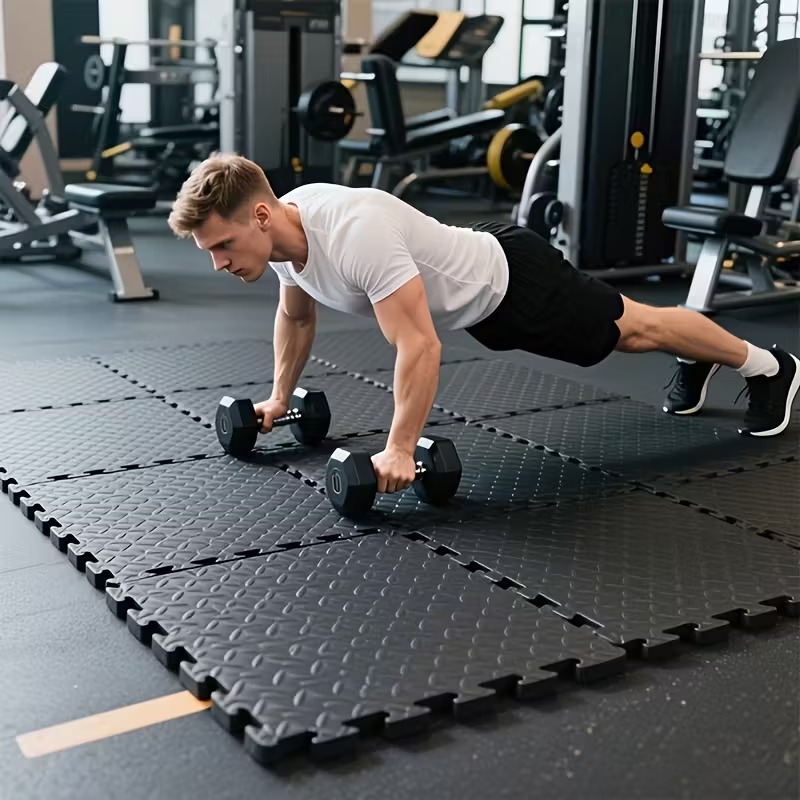 Home Gym On Carpet - 30x30cm 16개 조각 맞물림 요가 매트
