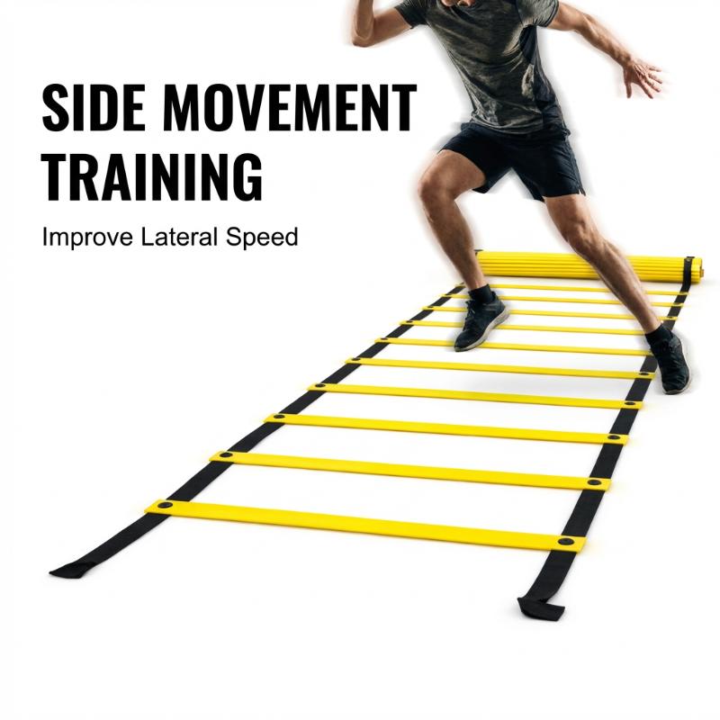 Agility Ladder Speed - 헤비 듀티 민첩성 사다리, 나일론 스트랩,
