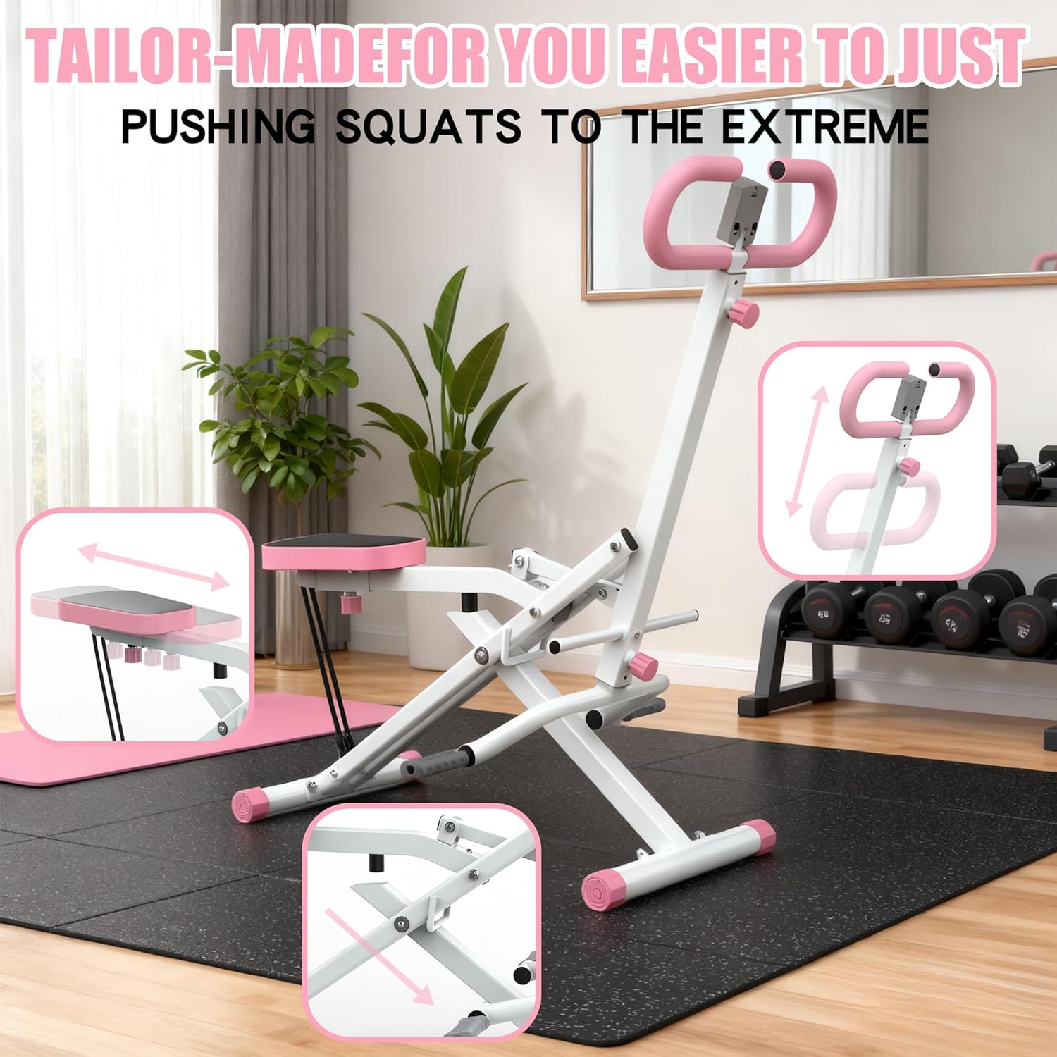 가정용 스쿼트 머신, 둔근 운동 보조 트레이너, 저항  - Home Gym Hip Thrust Machine 리뷰 및 가격