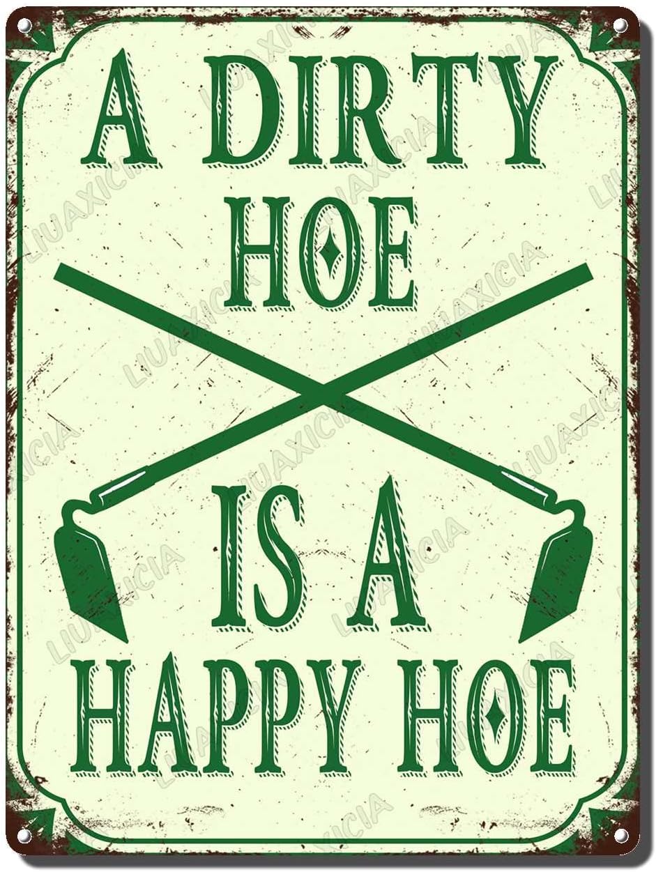 리우악시아 레트로 틴 사인 금속 벽 장식 더티 호 해피 - Home Gym Living Room Ideas 리뷰 및 가격