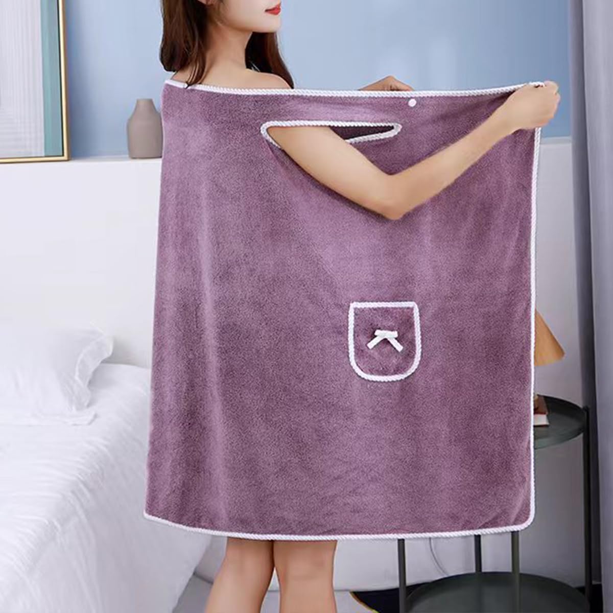 여성용 빠른 건조 웨어러블 목욕 타월 80x145cm  - Home Gym Women 리뷰 및 가격