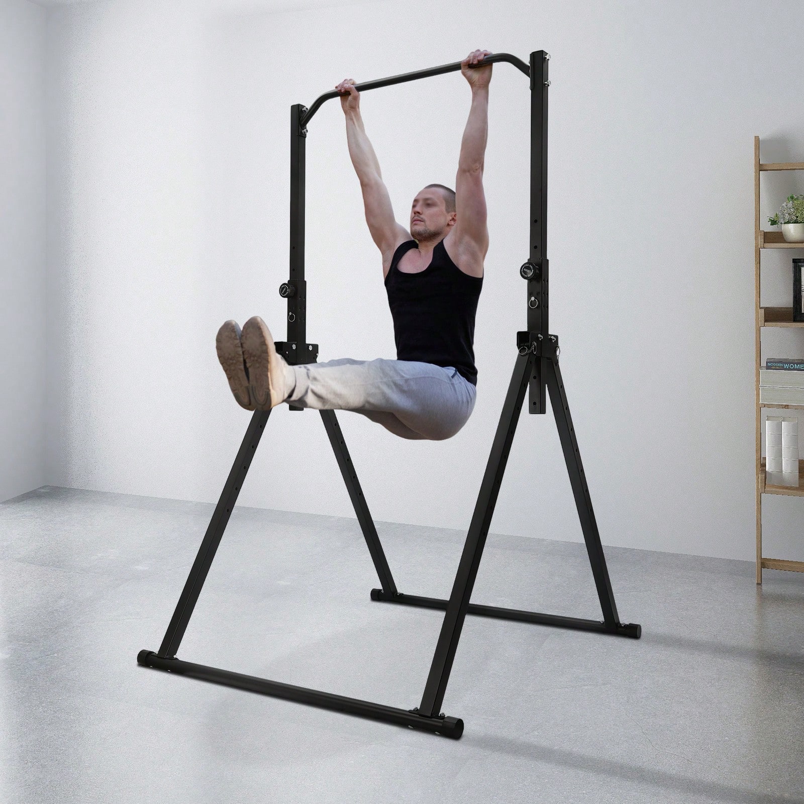 삼각형 풀업 스테이션 홈짐 근력 운동 장비 높이 조절  - Home Gym Pull Up Bar 리뷰 및 가격