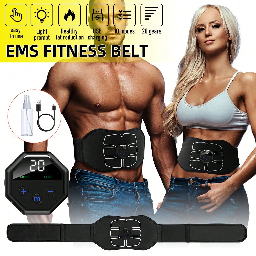 1Pc 복부 트레이너 벨트 USB 충전식, 10가지 모 - Home Gym Hack 리뷰 및 가격