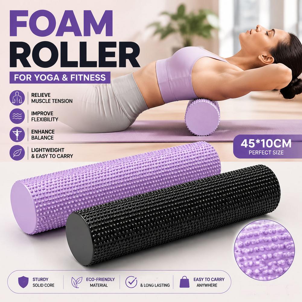 EVA 고밀도 요가 폼 롤러 45cm, 피트니스 근육  - Home Gym Pilates 리뷰 및 가격