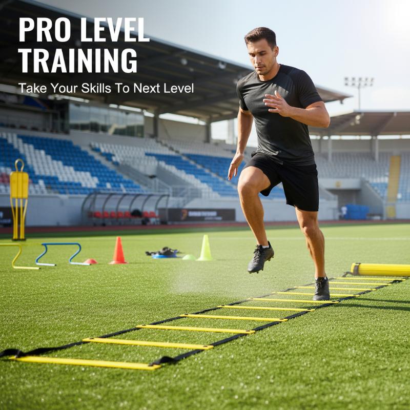 민첩성 훈련 사다리, 가벼운 나일론 스트랩, 접이식 속 - Agility Ladder Speed 리뷰 및 가격