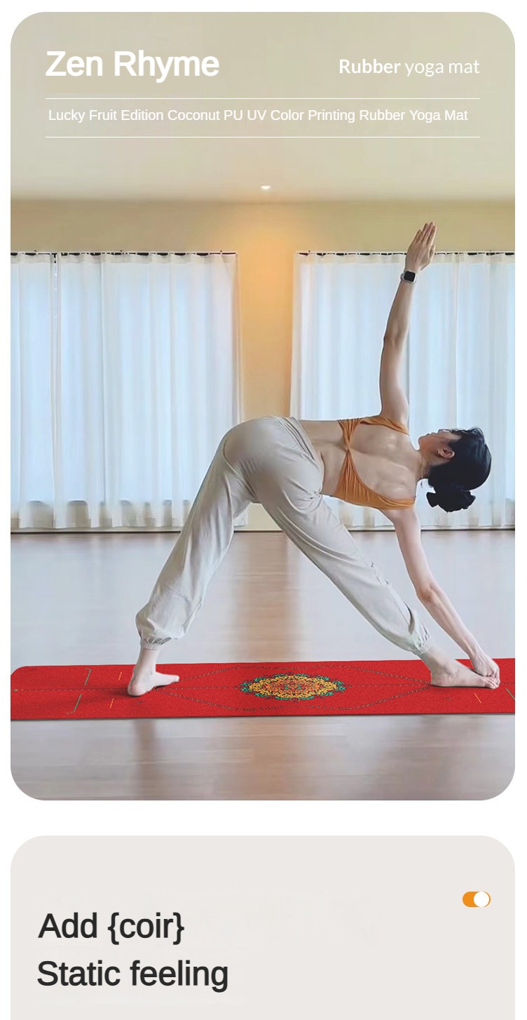 Zen Rhyme 프로스트 Pu 천연 고무 요가 매트, - Home Gym On Carpet 리뷰 및 가격