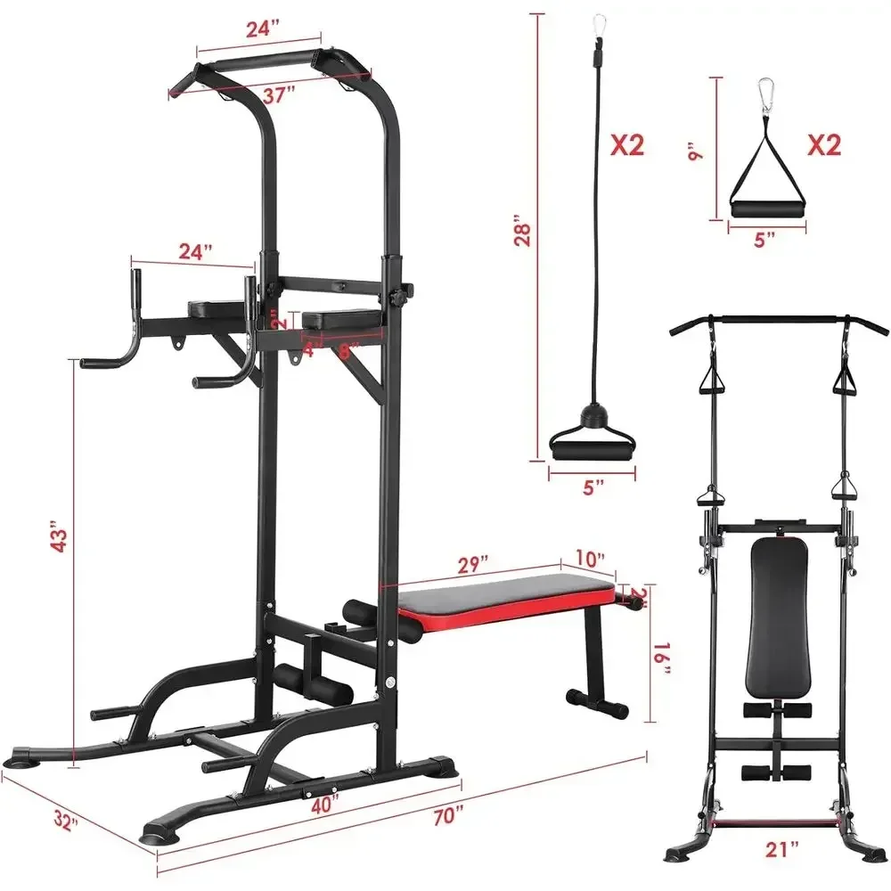 올인원 조절식 홈짐 (벤치, 풀업바, 딥스테이션, 4개 - Home Gym Pull Up Bar 리뷰 및 가격